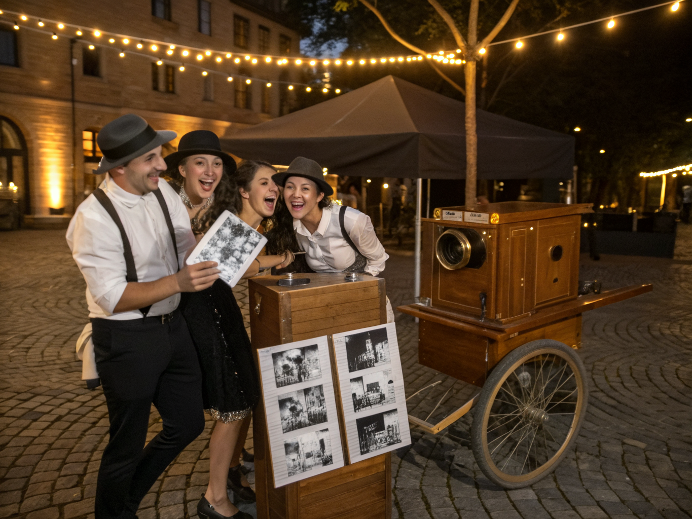 Gruppo di amici che ride alla festa
