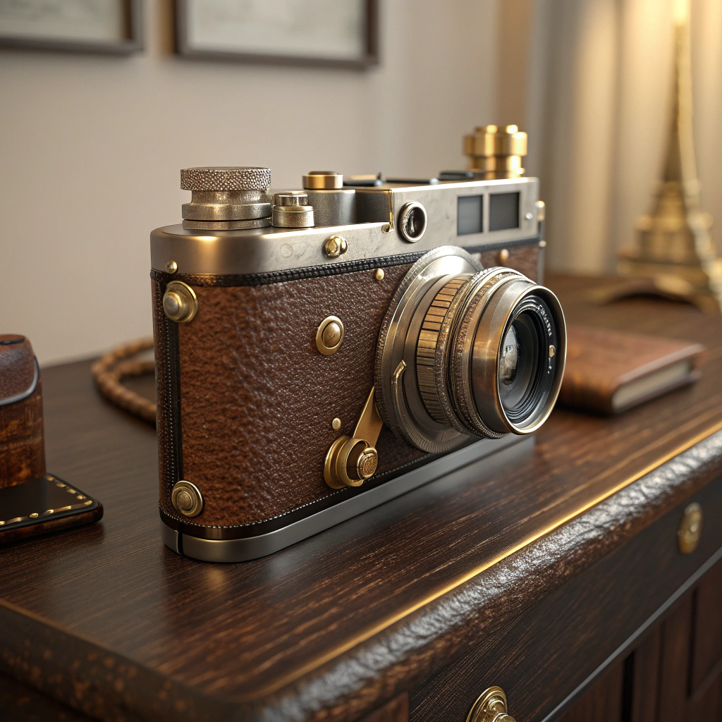 Dettaglio lente fotocamera artigianale